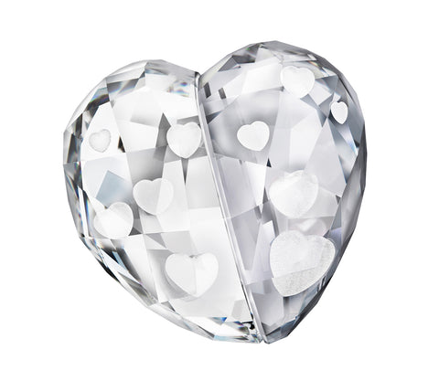 Swarovski Clear Silver Crystal Figurine LOVE HEART MEDIUM #1096729