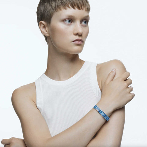 Louis Vuitton for Unicef Lockit Sterling Silver Blue Cord Adjustable  Bracelet Louis Vuitton