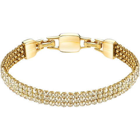 Swarovski Golden Crystal Mesh Bracelet CLIM Medium, Gold #5278718