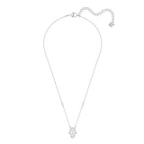 Swarovski Clear Crystal LUCKILY HAMSA Hand Necklace, Rhodium -5429731