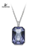 Swarovski Large Tanzanite Crystal Pendant Necklace SYNTHESIS #1158003 New