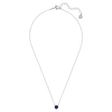 Swarovski ATTRACT JEWELRY SET, Round, Blue, Rhodium plated -5536554