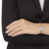Swarovski Jewelry SWAN LAKE BANGLE Bracelet, Rhodium plated, Small - 5258396