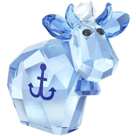 Swarovski Blue Crystal Figurine LovLots SAILOR MO Cow 2017 -5270739