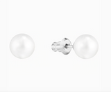 Swarovski NICE PEARL SET Necklace, Bracelet & Studs, White, Rhodium -5512380