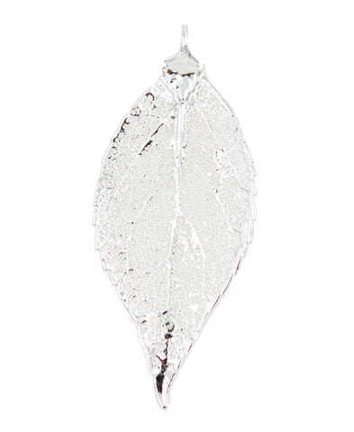 Real Leaf PENDANT EVERGREEN Dipped in Silver Genuine Leaf
