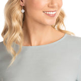 Swarovski LATISHA Pierced Earrings, White, Rose-gold -5627353