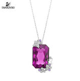 Swarovski Purple Crystal Butterflies Pendant BARLEY LONG #5096575