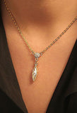 Swarovski Clear Crystal Jewelry IVORY ALL AROUND Necklace Pendant Gold #5022405