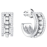 Swarovski Jewelry FURTHER EARRINGS, Hoop, White, Rhodium -5409658