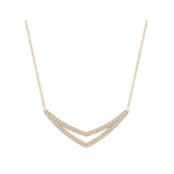 Swarovski Clear Crystal Necklace ALPHA Medium Rose Gold #5210287