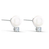 Swarovski TREASURE Earrings White, Rhodium plated -5559420