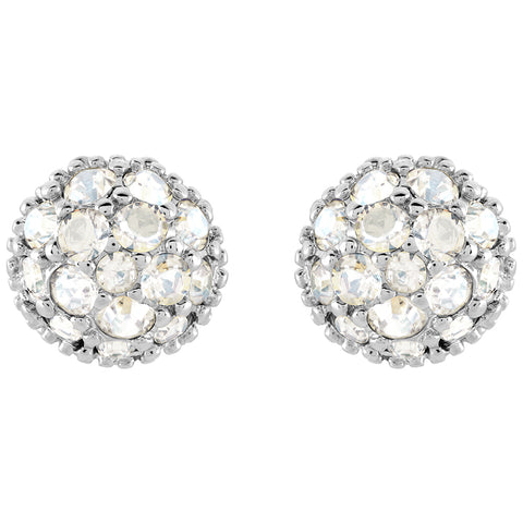 Swarovski Moonlight Crystal EUPHORIA Studs Pierced Earrings Rhodium #5073039