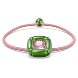 Swarovski Dulcis Bracelet, Cushion Cut Crystals, Green, Pink-5613643