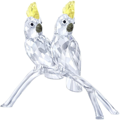 Swarovski Crystal Figurine Pair of Birds COCKATOOS -5135939