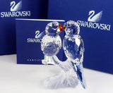 Swarovski Crystal Figurine PAIR OF BIRDS BUDGIES #5268833