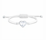 Swarovski POWER COLLECTION HEART Bracelet, White, Stainless Steel -5523696