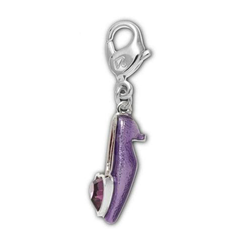 Swarovski Purple Crystal Charm FLAT SHOE AMETHYST #1111119