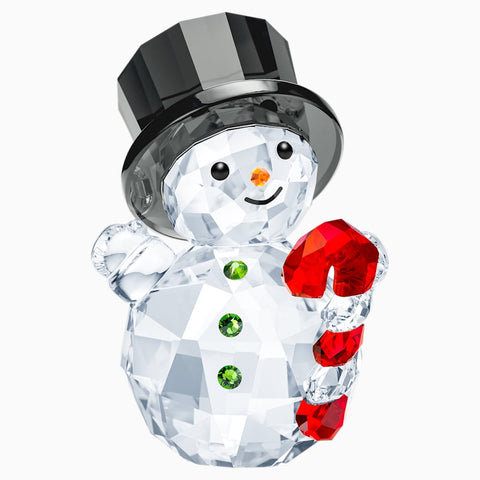 Swarovski Christmas Figurine SNOWMAN WITH CANDY CANE -5464886
