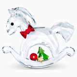 Swarovski Christmas Crystal Figurine ROCKING HORSE – HAPPY HOLIDAYS -5544529