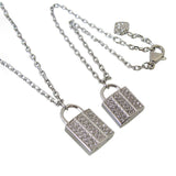 Swarovski Clear Crystal Jewelry Set CASE Necklace & Bracelet Padlock #5120621