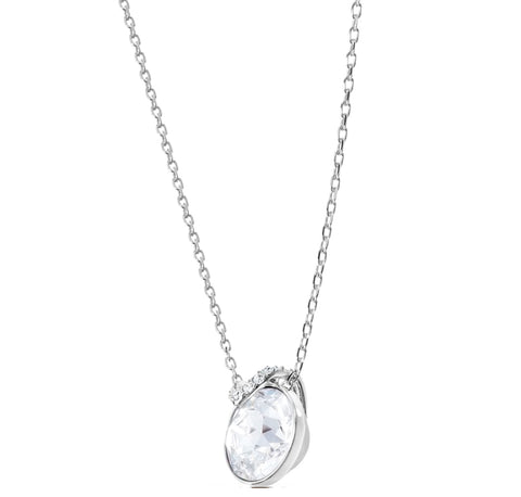 Swarovski BELLA V Pendant Necklace, White, Rhodium - 5370193 – Zhannel