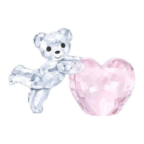 Swarovski Crystal Figurine Kris Bear PINK HEART -5265323
