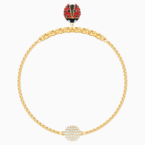 Swarovski Jewelry REMIX COLLECTION LADYBUG STRAND, Gold Tone, S -5479016